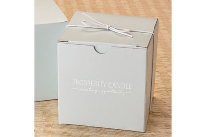Sage gift box for Tranquility Candle arrives with story card about the artisan.