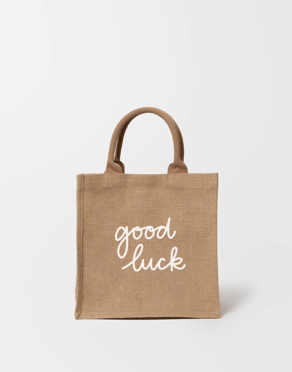 Large Good Luck Reusable Gift Tote In White Font | The Little Market