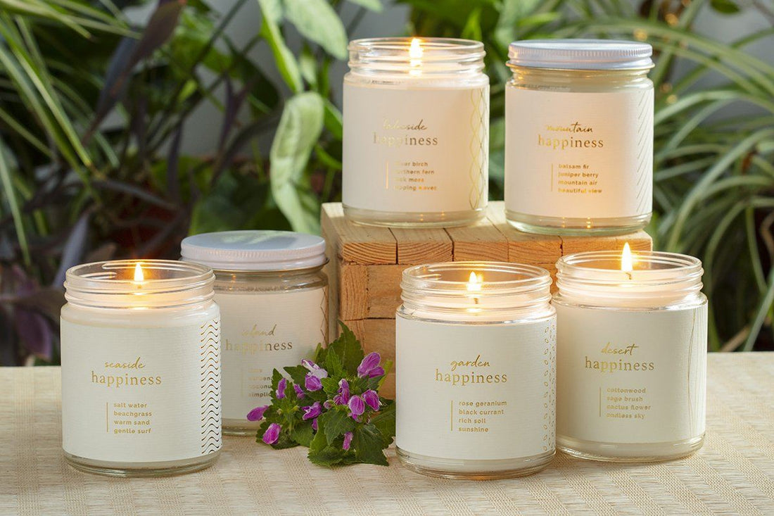 Happiness Candle - Ethical candles and gifts that give back to women artisans in the U.S.
