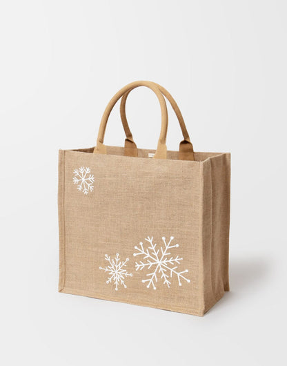 Shopping Tote - Snowflakes | The Little Market