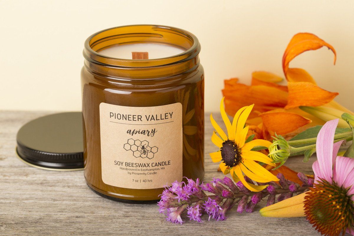 Pioneer Valley Candle - Prosperity Candle handmade by women artisans fair trade soy blend candles