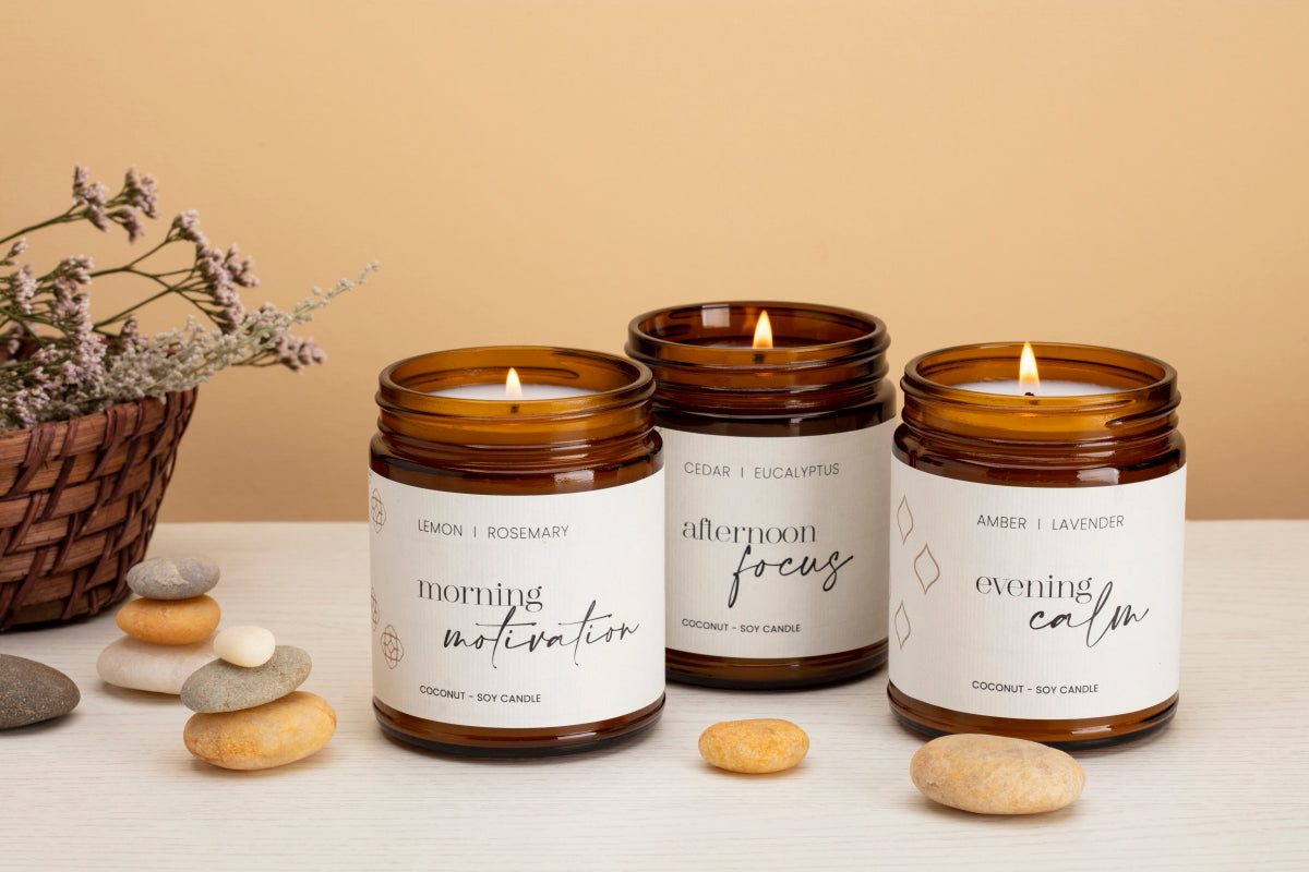 Daily Ritual candles and Gift Set Luxury Soy Candle Gift Set